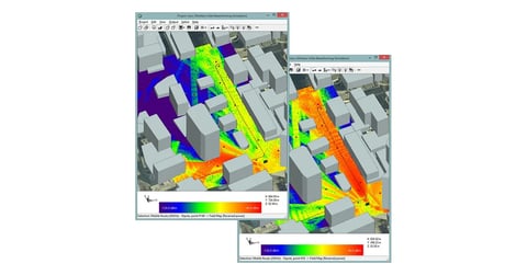 Simulation of Massive MIMO Beamforming in an Urban Small Cell Image