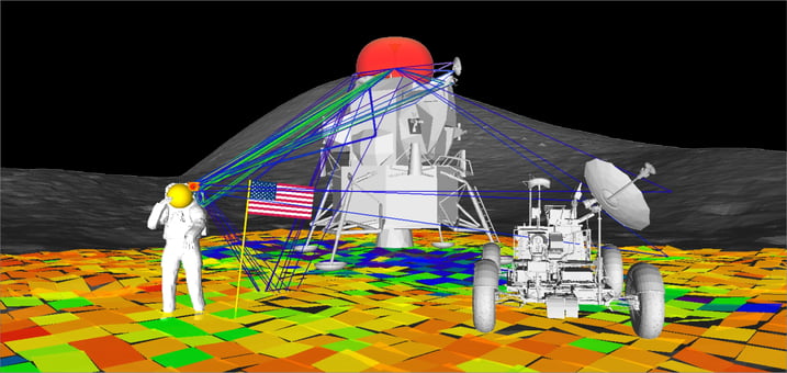 Apollo 15 blue paths