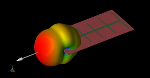 Simulating Performance of a Low Cost, Chipless RFID System in XFdtd Image