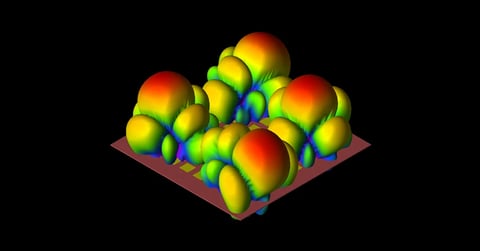 XFdtd Analyzes Complex Beam Steering with Antenna Array Simulation Image