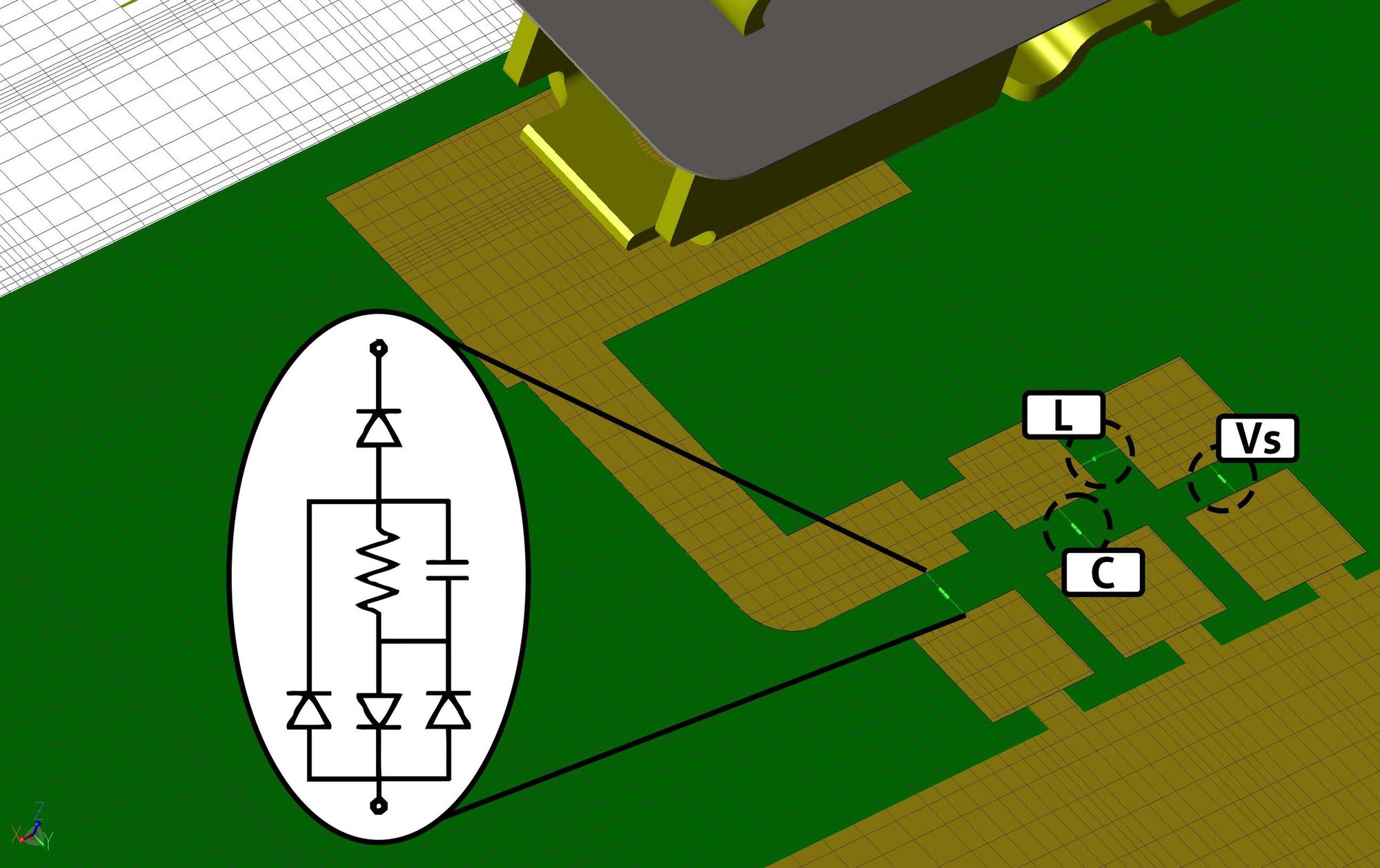 co-simulation-geometry+tvs+diodes