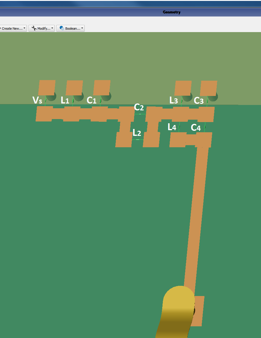 Figure 5: Details of matching network layout.