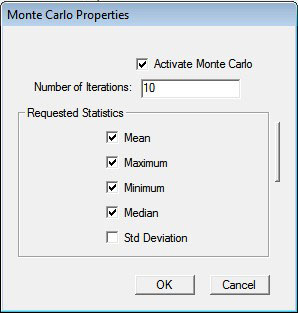 Figure 6Monte Carlo properties window.