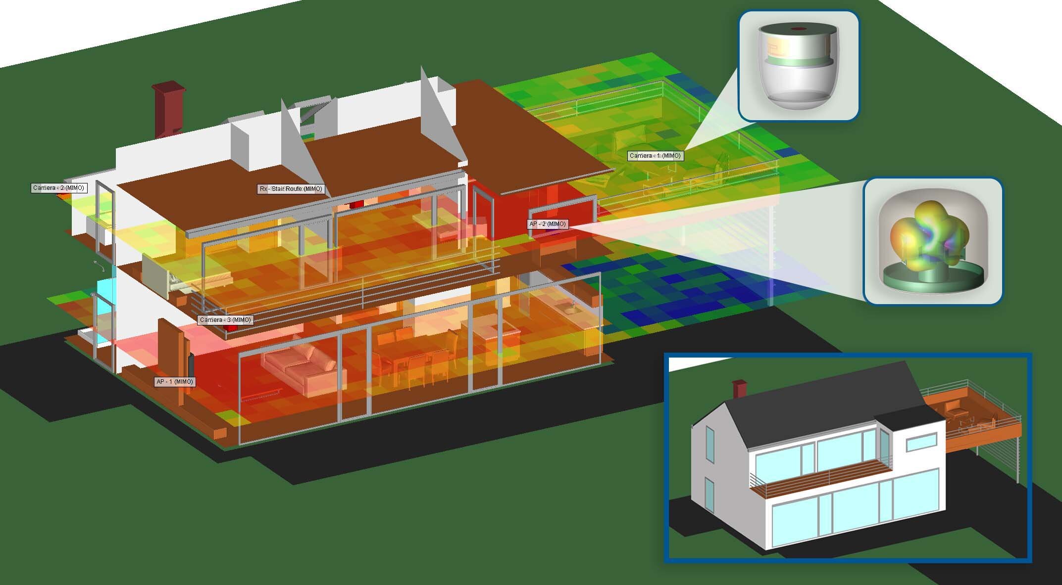 Wireless InSite smart home setup with XF-designed AP and smart camera