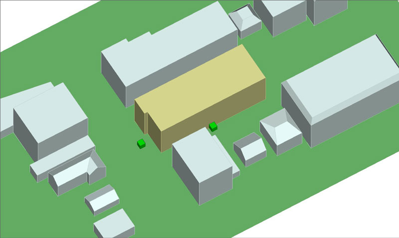 Figure 4: Selecting the structure to add the unknown layout receivers within the scene.