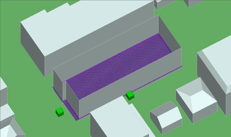 Figure 5: Unknown layout receivers within the building structure.