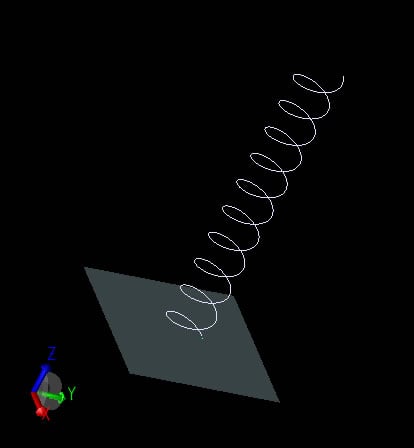  Figure 1: CAD model of helix.