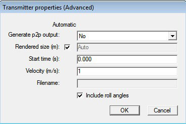 Figure 2Advanced Menu to set the speed of trajectory path.