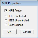 Figure 5MPE definition window.