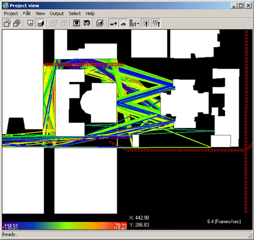 Figure 14 . Studying the effects of the stairs around Senate Square. The stairs have been removed.