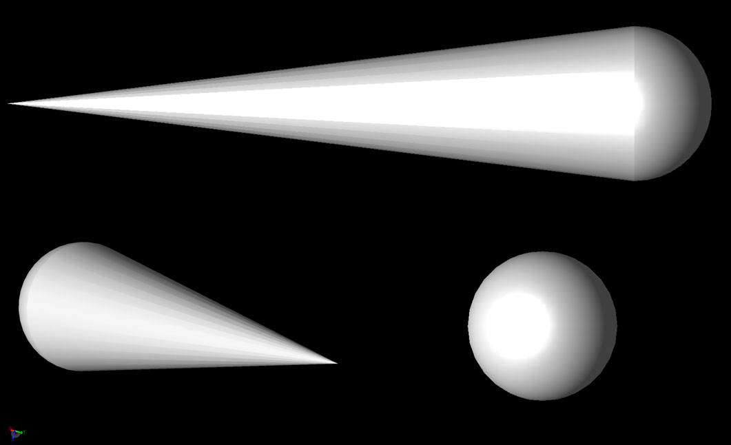 Figure 3The Cone-Sphere geometry.