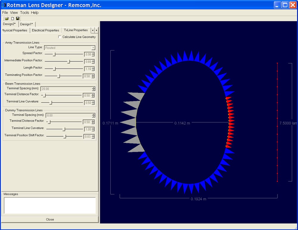 Figure 6: Tuned lens for Design 2.