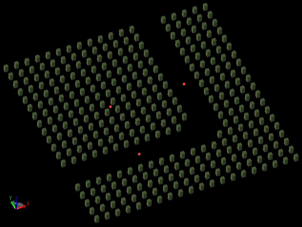 Figure 1The two-dimensional array of rods.