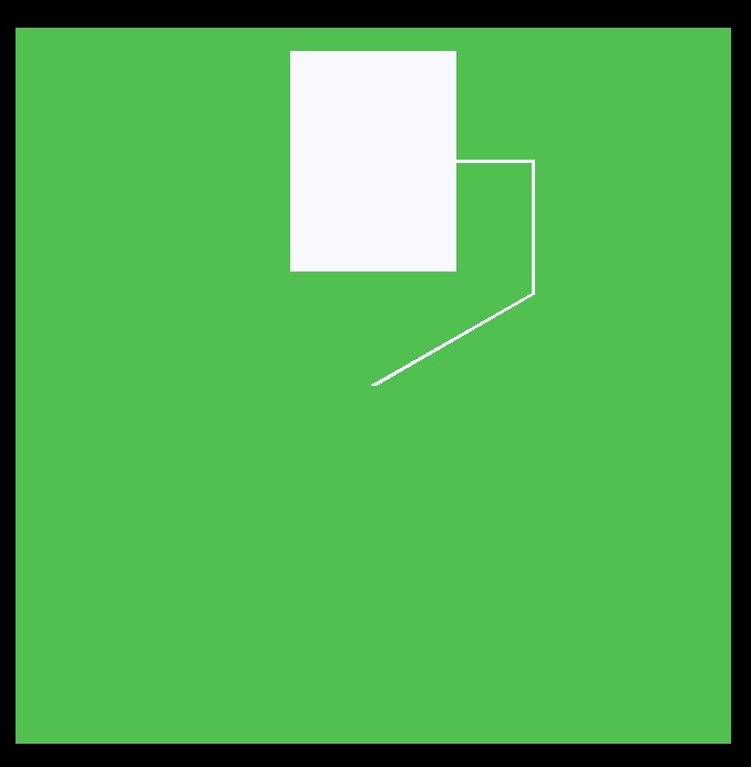 Figure 3: One completed patch with feed line