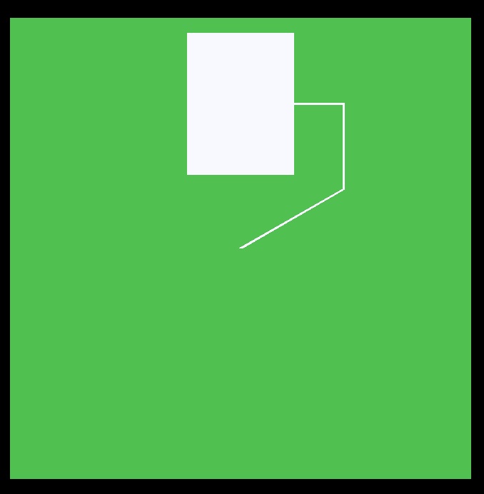 Figure 3: One completed patch with feed line