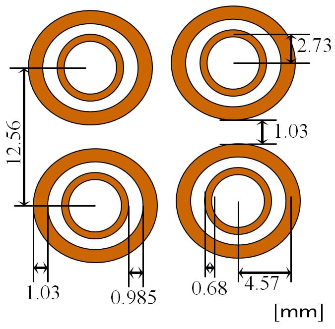 Figure 2: Dimensions of the rings.