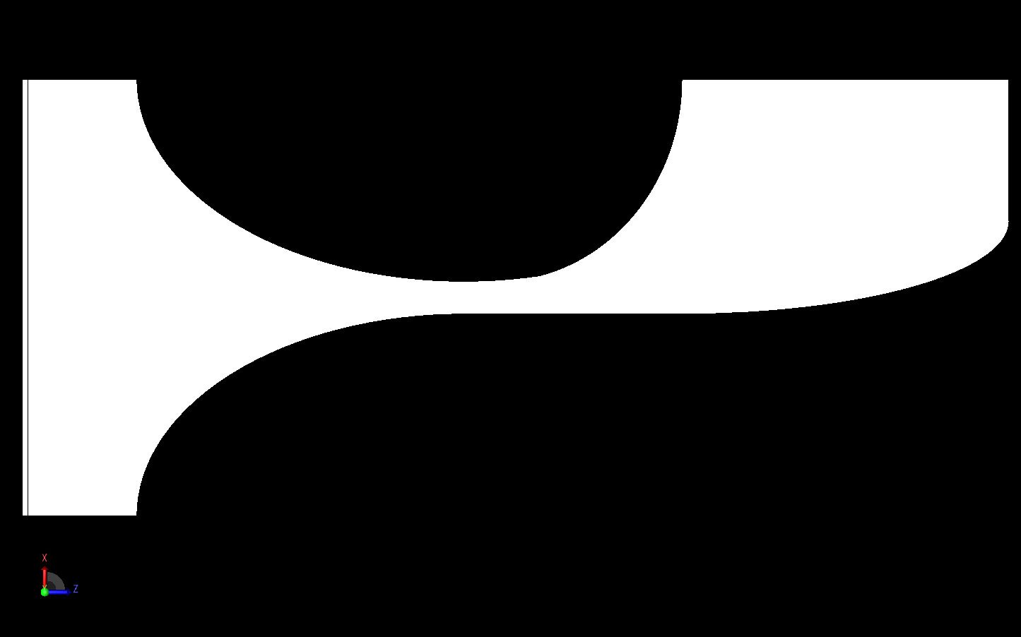 Figure 1CAD view of the Vivaldi outer conductor. An identical part is on the top and bottom of the substrate.