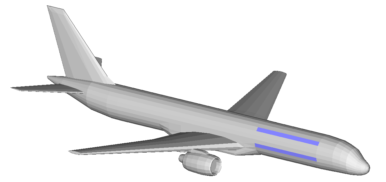 Figure 1: Boeing 757 geometry.